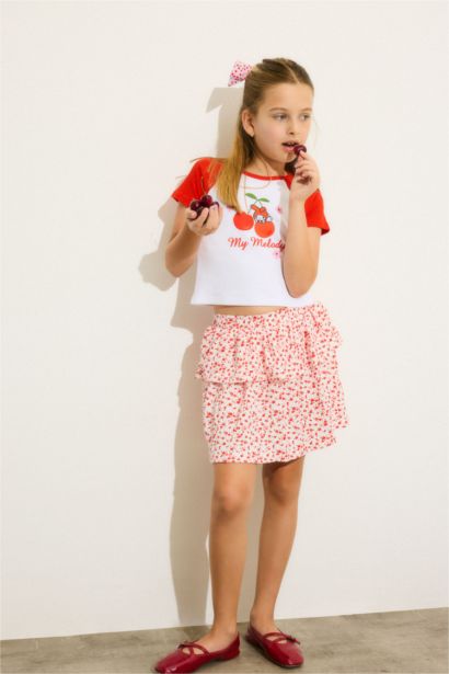 Girl Slim Fit Crew Neck Short Sleeve T-Shirt