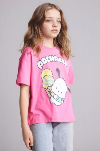 Pochacco Oversıze Kız Çocuk Tişört 