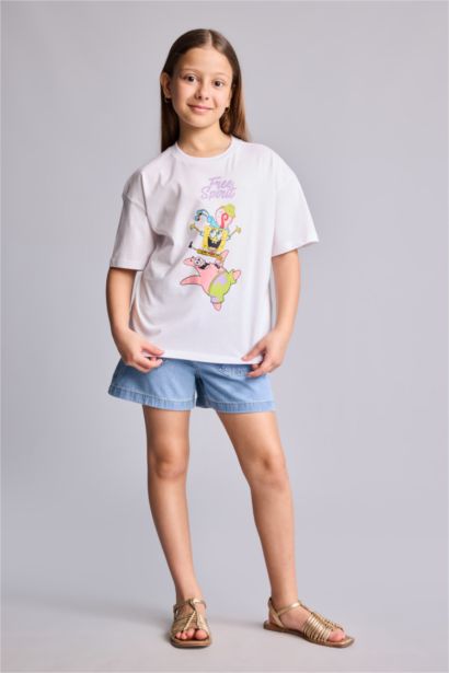 Oversize Fit SpongeBob Licensed Short Sleeve T-Shirt