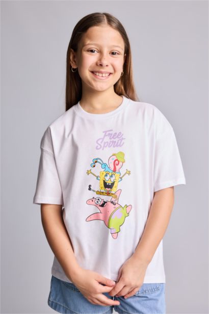 Oversize Fit SpongeBob Licensed Short Sleeve T-Shirt