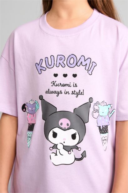 Kuromı Relaxed Fit Kısa kollu Tişört Kız Çocuk
