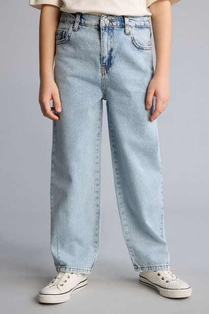 Pantalon en coton droit Coupe ballon à jambe droite pour garçon