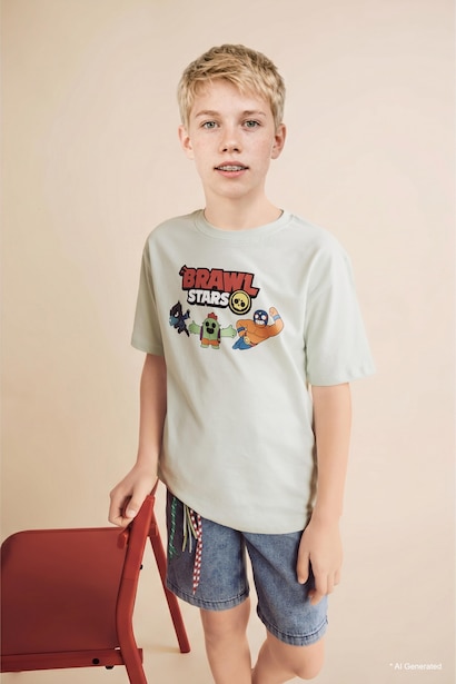 Oversize Fit Brawl Stars Short Sleeve T-Shirt
