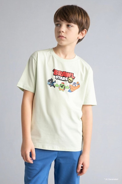 Oversize Fit Brawl Stars Short Sleeve T-Shirt