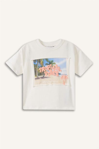 Baby Boy Palm Tree Pattern Oversize T-Shirt