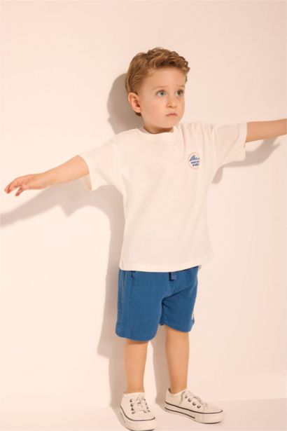 T-shirt oversize à motif palmier pour bébé garçon