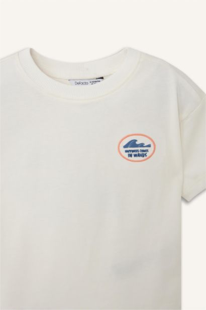 T-shirt oversize à motif palmier pour bébé garçon