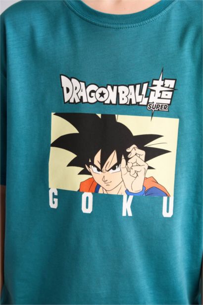 Dragon Ball Oversıze Bisiklet Yaka Kısa Kollu Tişört Erkek Çocuk