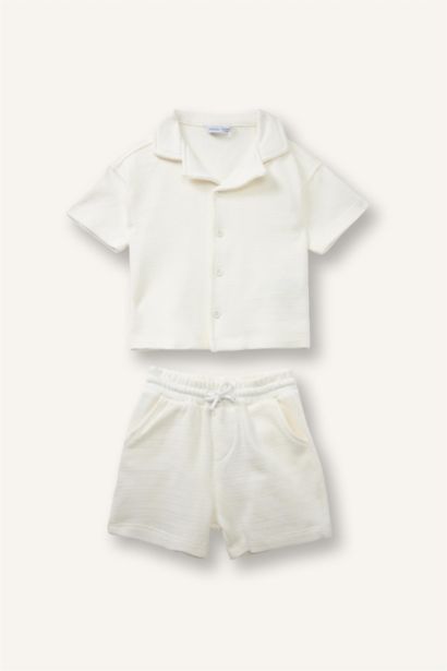 Baby Boy 2 piece Oversize Fit Resort Neck Set