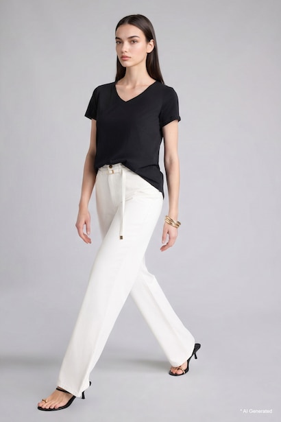 Straight Wide High Waist Jeans