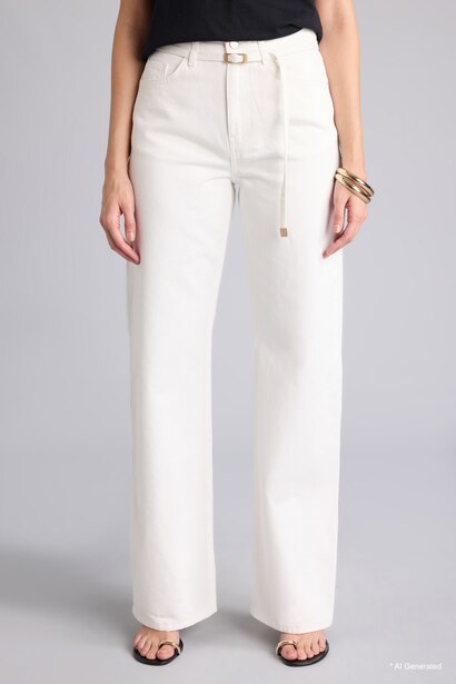 Straight Wide High Waist Jeans