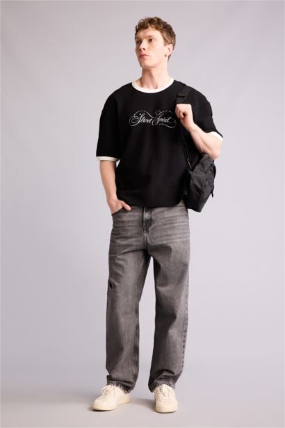 Boxy Fit Baskılı Tişört