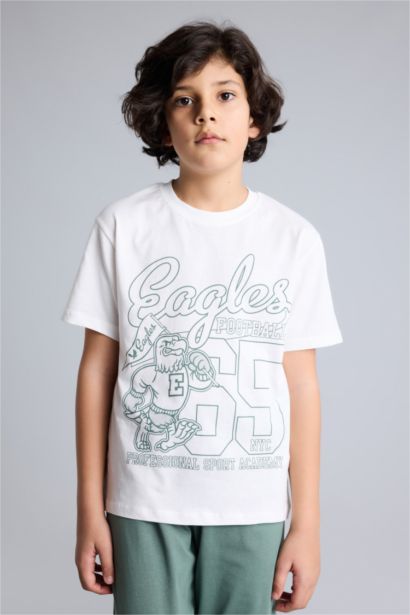 سيت بجامة قصة عادية من قطعتين