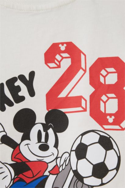 Regular Fit Mickey & Minnie Licensed Short Sleeve T-Shirt