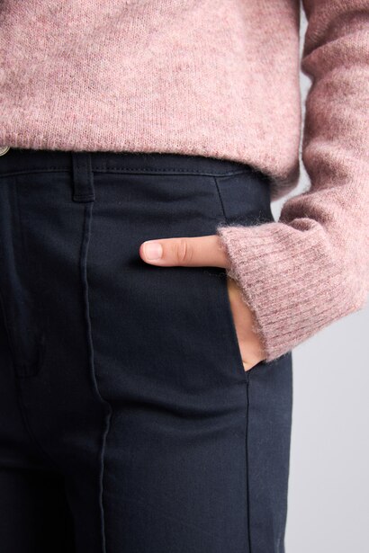 Girl Wide Leg Gabardine Trousers