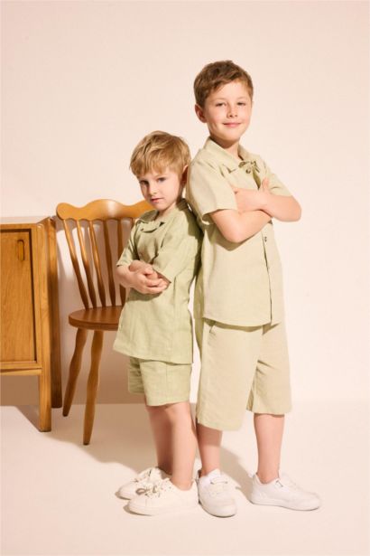 Baby Boy Poplin Shorts