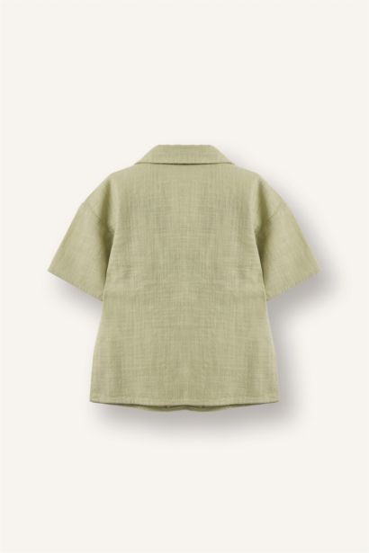 %100 Pamuklu Gömlek Erkek Bebek