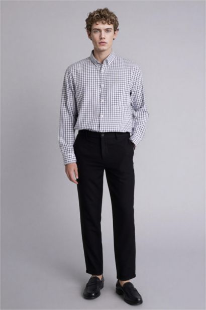 Regular Fıt Polo Yaka Oxford Uzun Kollu Gömlek