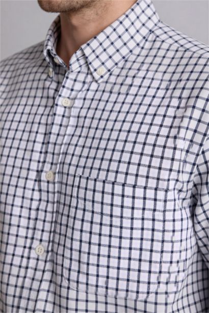 Regular Fıt Polo Yaka Oxford Uzun Kollu Gömlek