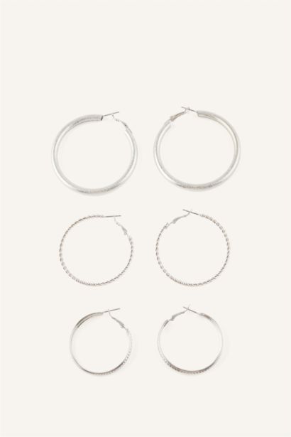 Kadın 3'lü Halka Küpe