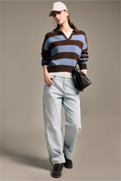 Oversize Fit V-Neck Pullover