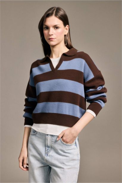 Oversize Fit V-Neck Pullover