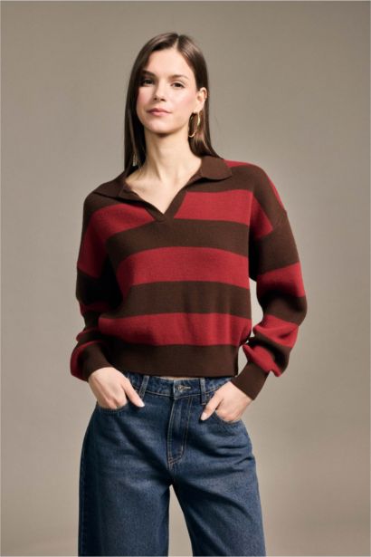 Oversize Fit V-Neck Pullover