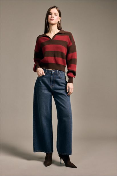 Oversize Fit V-Neck Pullover