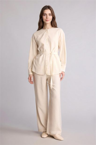 Regular Fit Çizgili Tunik