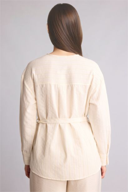 Regular Fit Çizgili Tunik