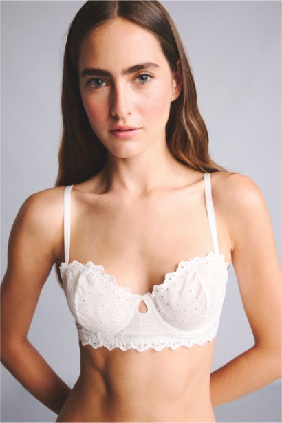 Embroidered Unpadded Bra
