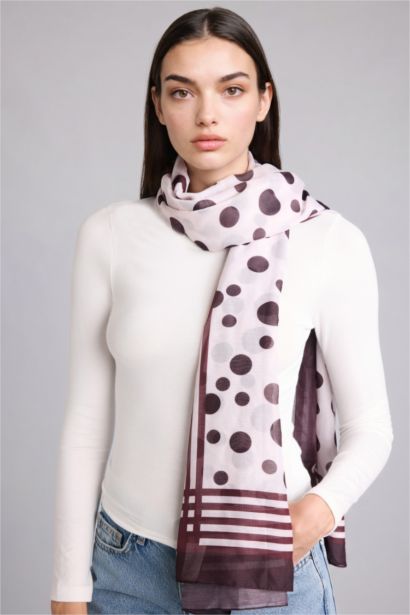 Woman Polka Dot Shawl