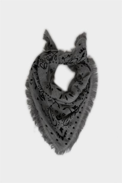 Kadın Şal Desenli Atkı