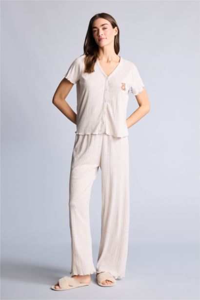 Pijama Takımı Ayıcıklı Üst Alt