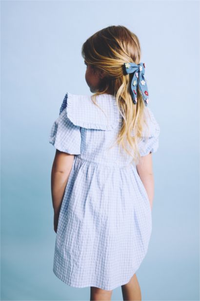 Gingham Short Sleeve Woven Dress