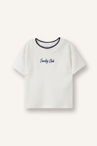 Regular Fit Slogan Short Sleeve T-Shirt