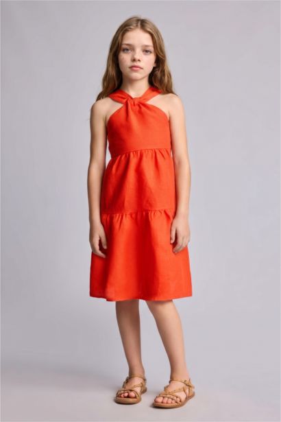 Sleeveless Woven Dress