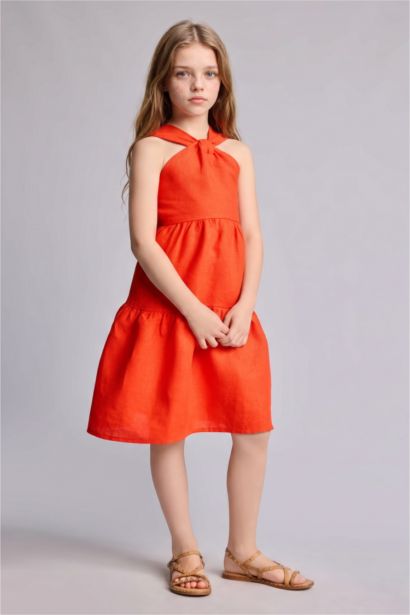 Sleeveless Woven Dress