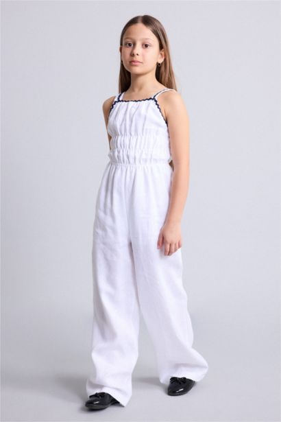 linen Sleeveless Jumpsuit