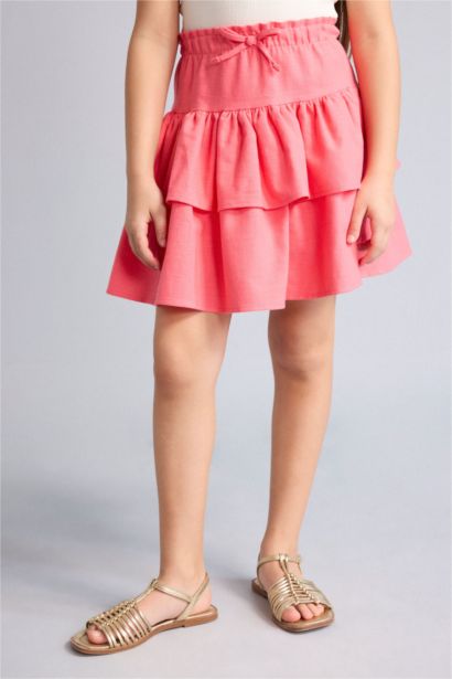 Girl Linen Look Skirt