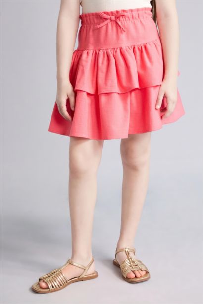 Girl Linen Look Skirt