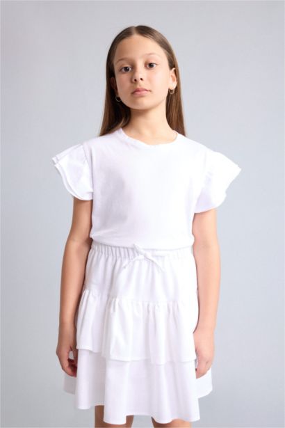 Girl Linen Look Skirt