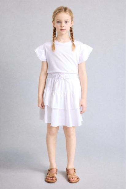 Girl Linen Look Skirt