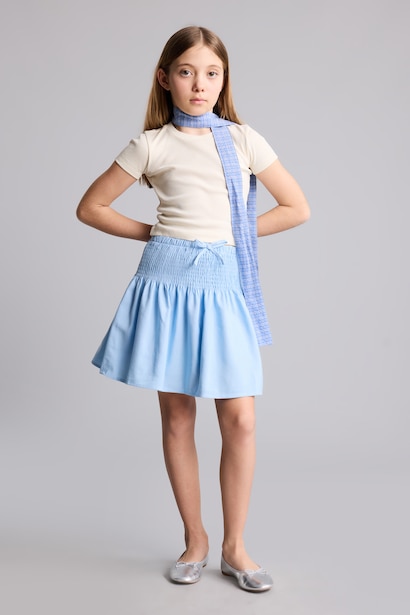 Girl Linen Look Skirt