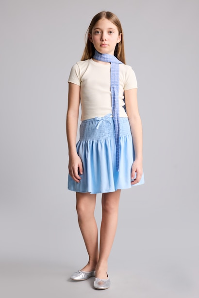Girl Linen Look Skirt
