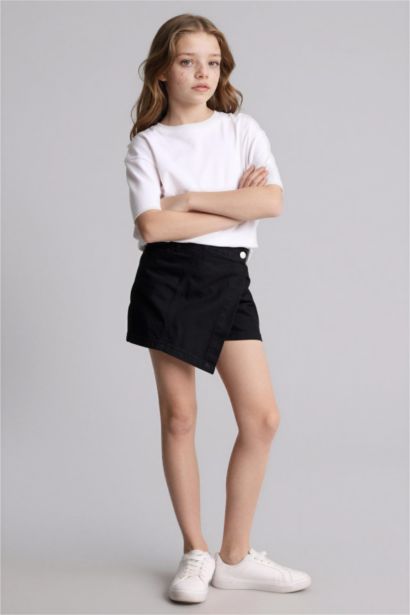 Jean Şort Etek Kız Çocuk