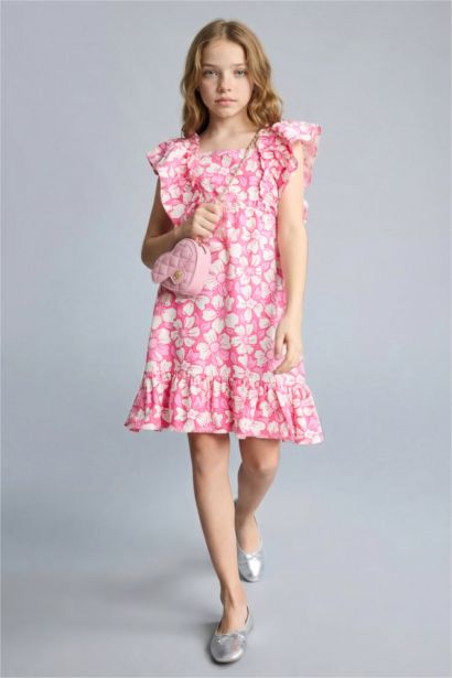 Keten Elbise Kız Çocuk