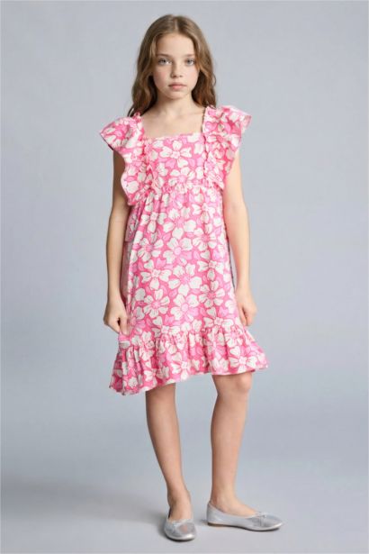 Keten Elbise Kız Çocuk