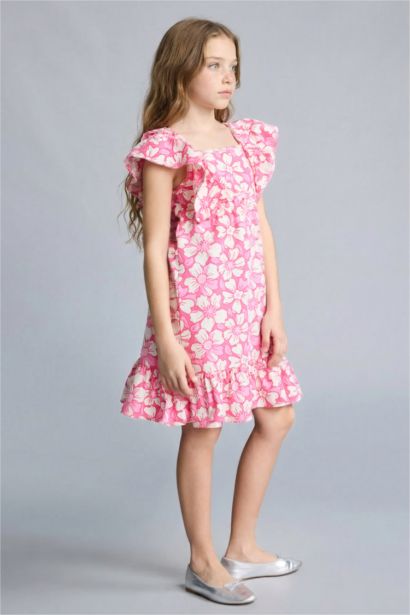 Keten Elbise Kız Çocuk