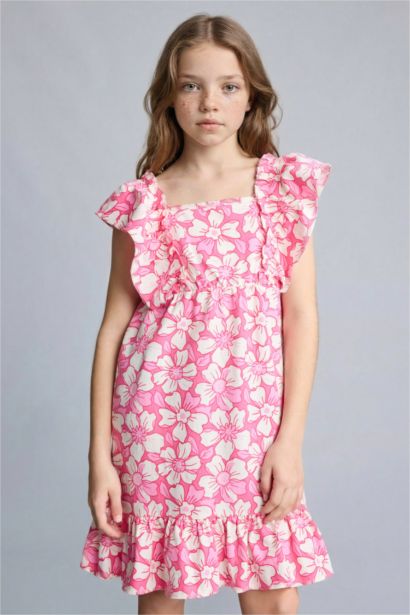 Keten Elbise Kız Çocuk